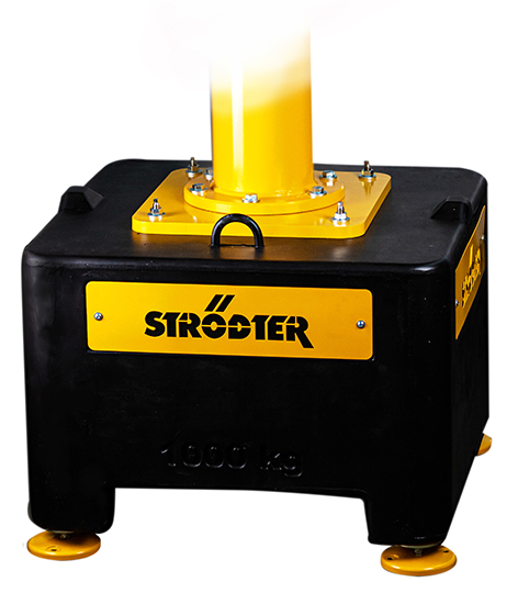 Mobile stand for STRÖDTER slewing cranes